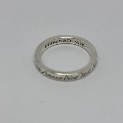 Tiffany & Co. Tiffany Ring Narrow Not Narrow New York Sterling Silver 925 2.5g Ring
