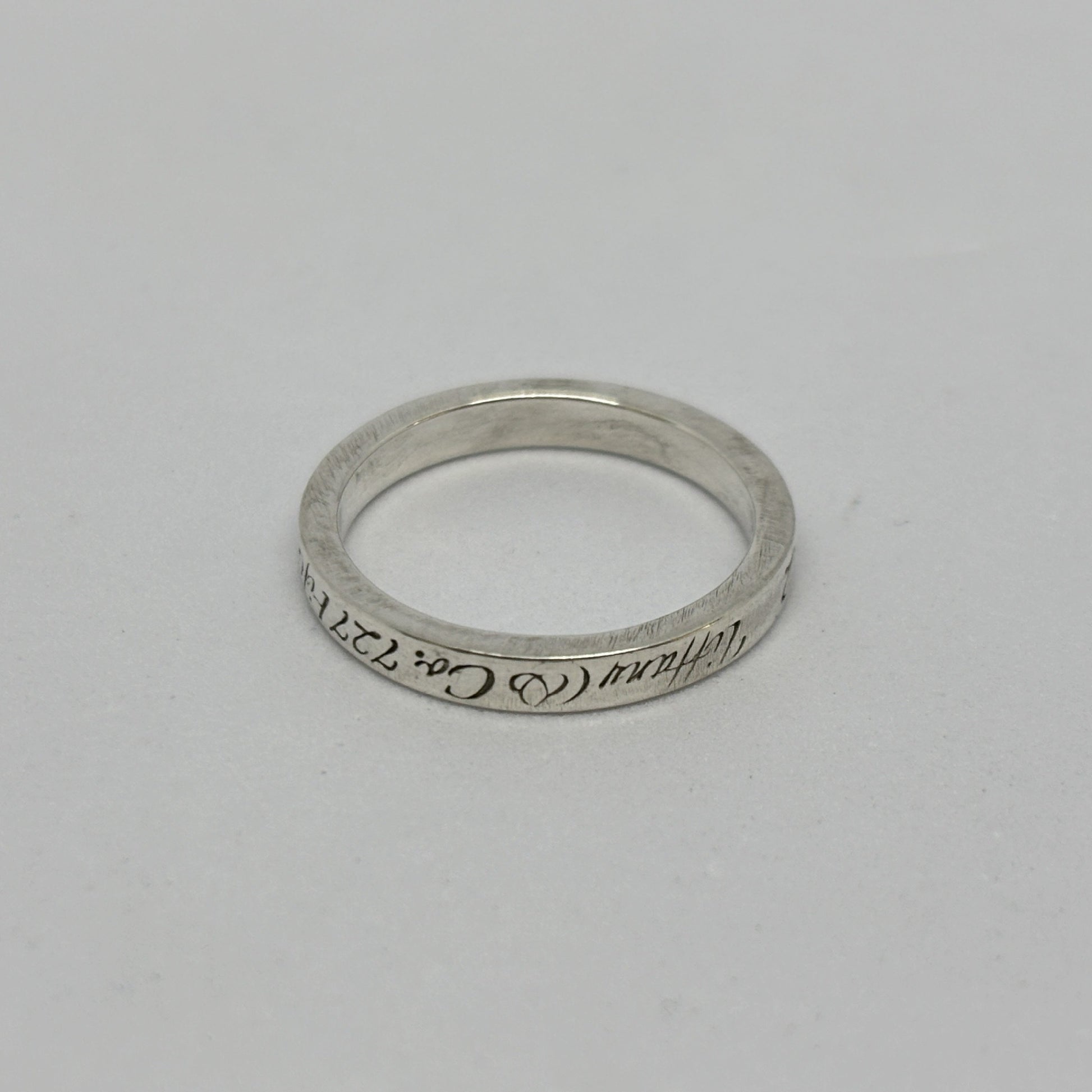 Tiffany & Co. Tiffany Ring Narrow Not Narrow New York Sterling Silver 925 2.5g Ring