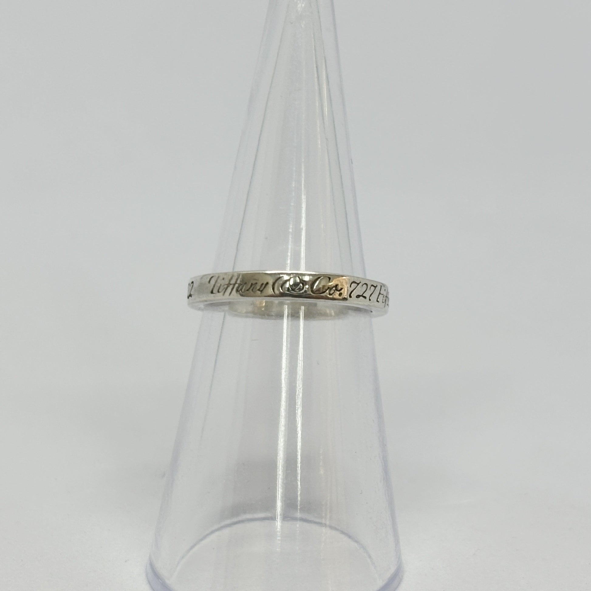 Tiffany & Co. Tiffany Ring Narrow Not Narrow New York Sterling Silver 925 2.5g Ring