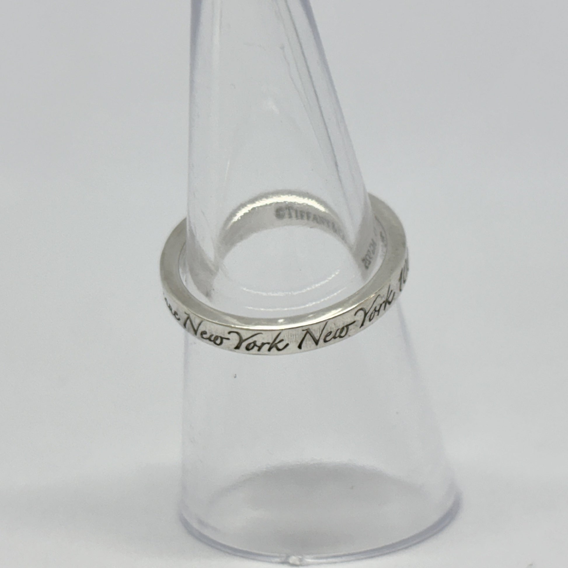 Tiffany & Co. Tiffany Ring Narrow Not Narrow New York Sterling Silver 925 2.5g Ring