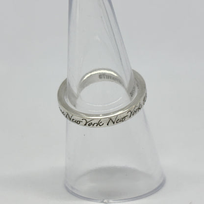 Tiffany & Co. Tiffany Ring Narrow Not Narrow New York Sterling Silver 925 2.5g Ring