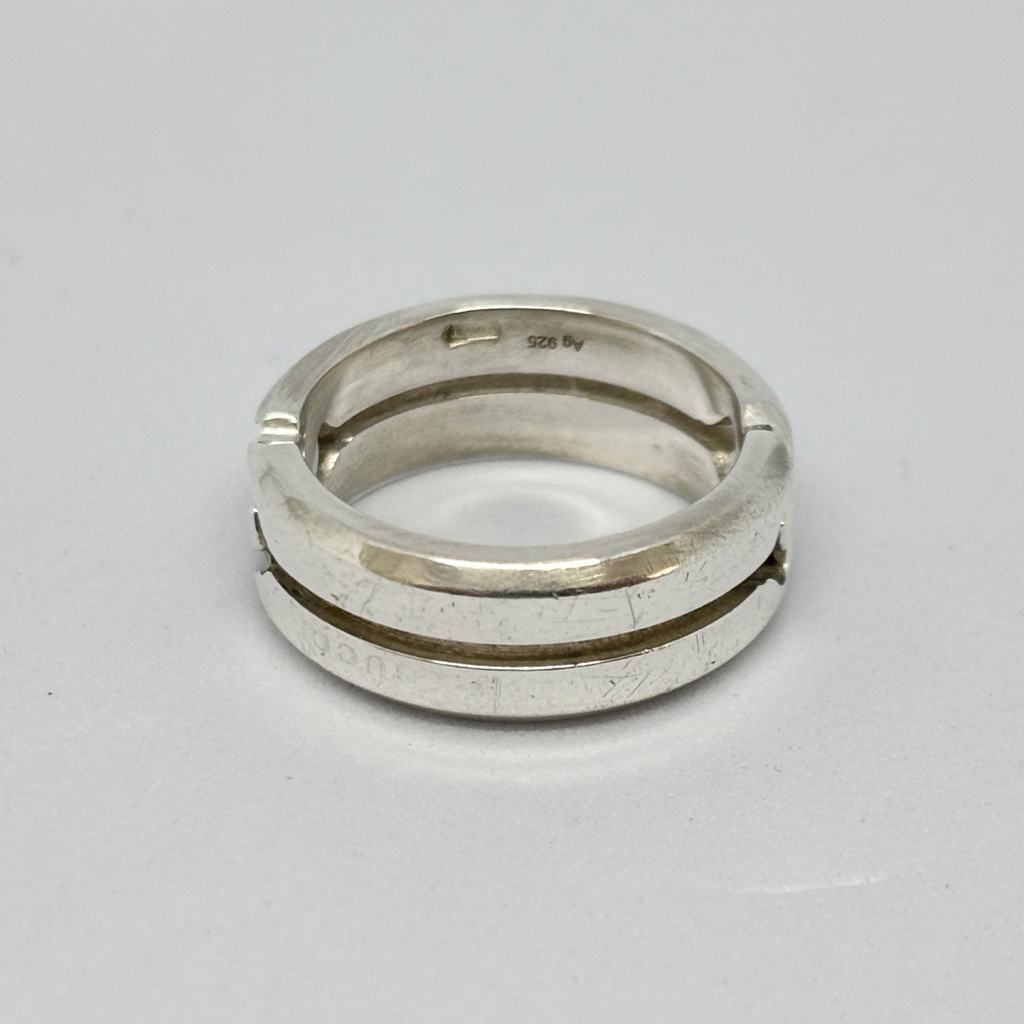 GUCCI GUCCI Infinity Knot Ring Silver Ag 925 6.4g Ring