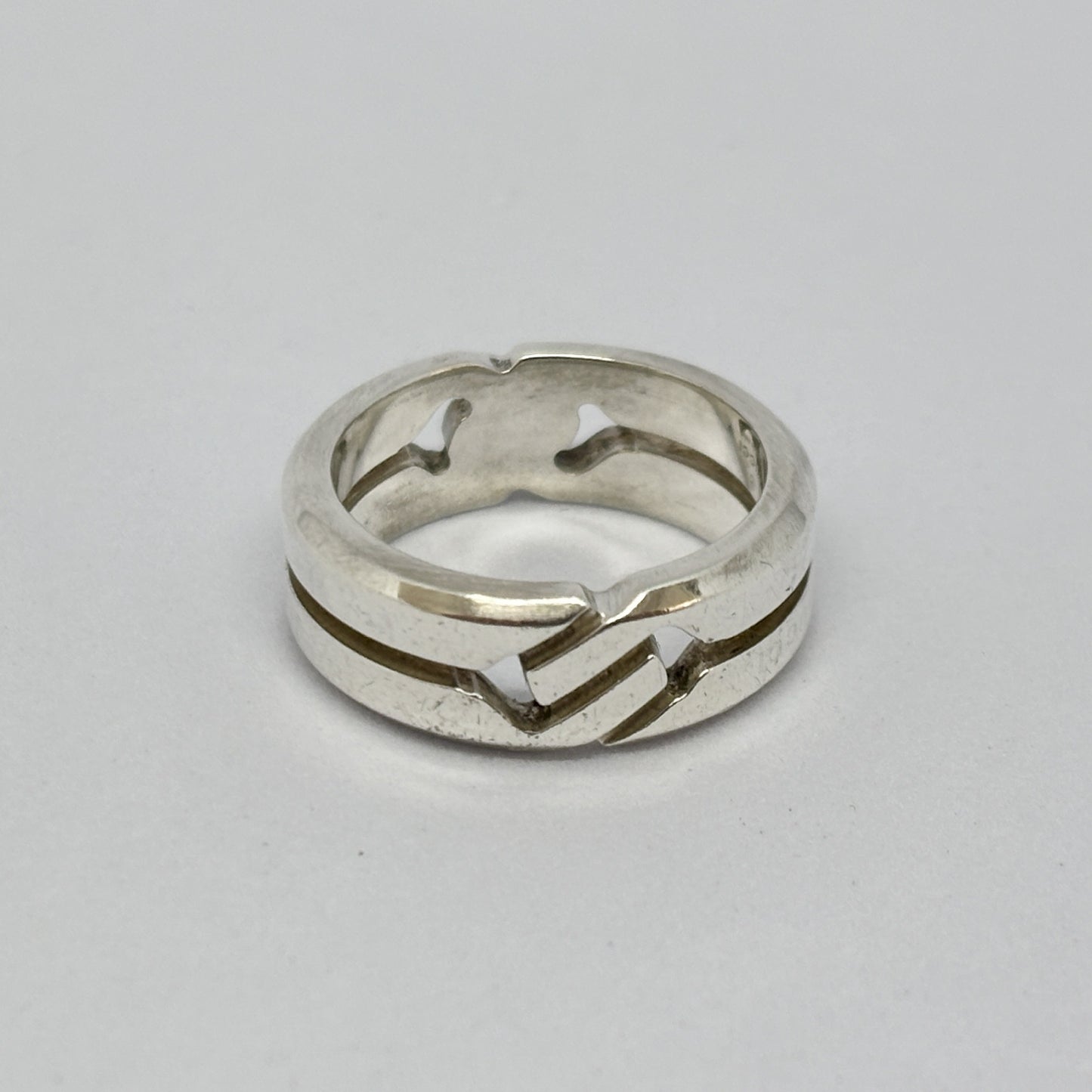 GUCCI GUCCI Infinity Knot Ring Silver Ag 925 6.4g Ring
