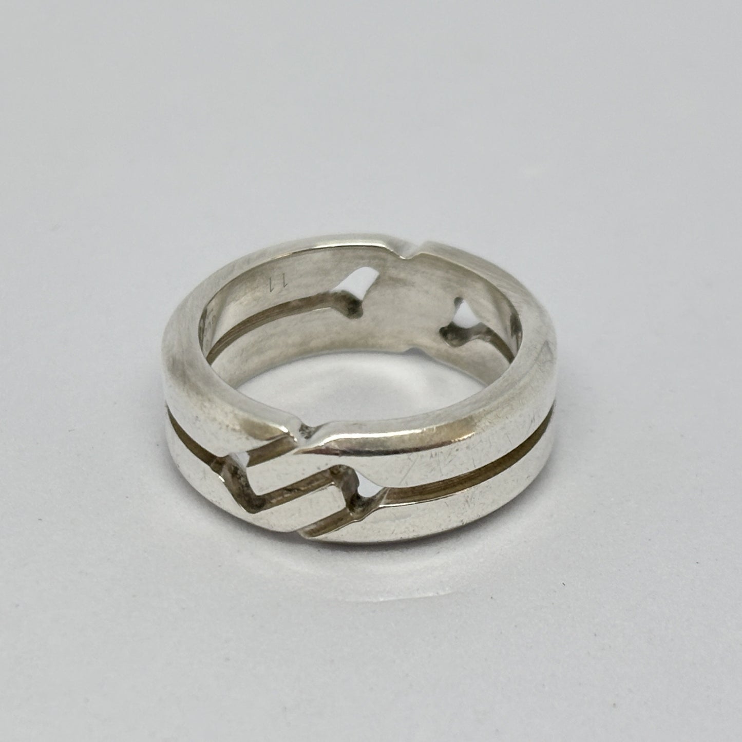 GUCCI GUCCI Infinity Knot Ring Silver Ag 925 6.4g Ring