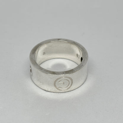 GUCCI GUCCI Open G Wide Ring, 925 Sterling Silver, 8.3g