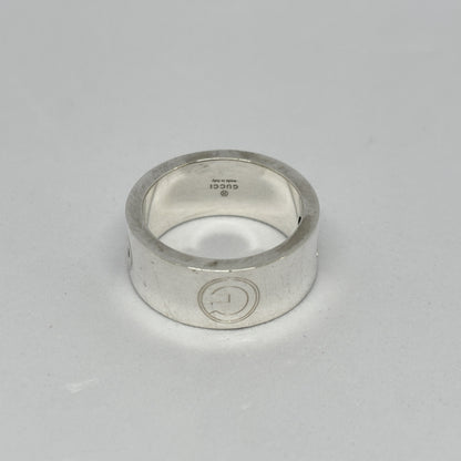 GUCCI GUCCI Open G Wide Ring, 925 Sterling Silver, 8.3g