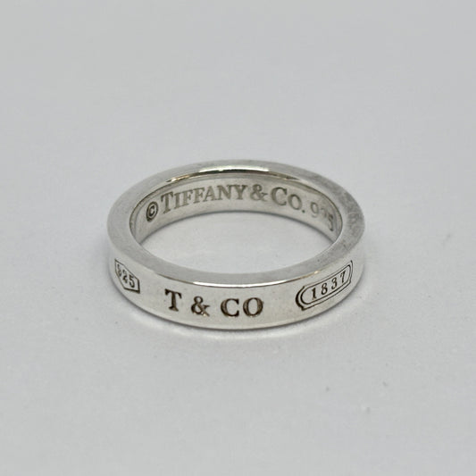 Tiffany & Co. Tiffany Narrow Ring, Narrow, 1837, Sterling Silver, 925, 3.7g