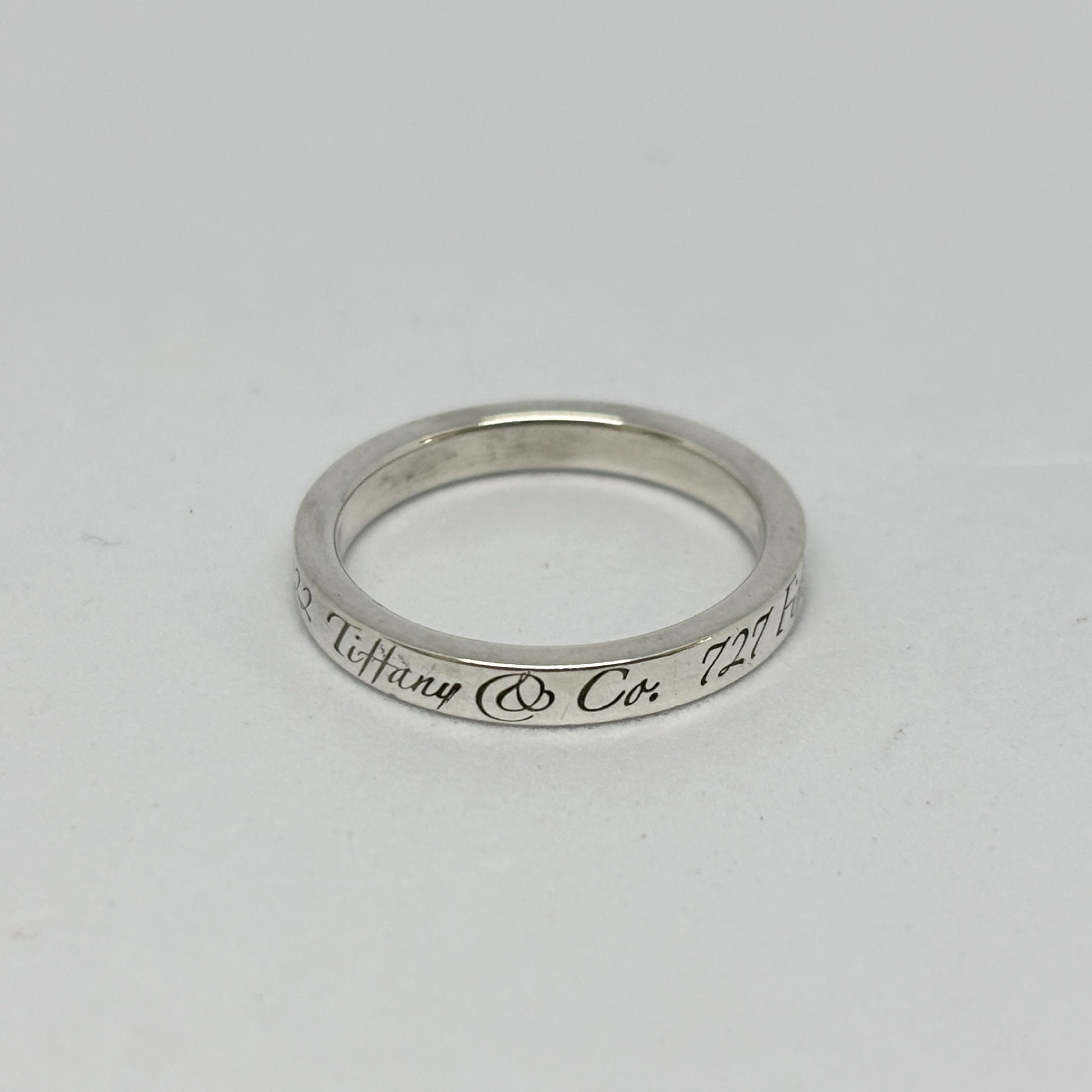 Tiffany & Co. Tiffany Ring Notes Narrow Notes Narrow New York Silver 925 2.8g Ring