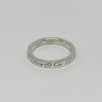 Tiffany & Co. Tiffany Ring Notes Narrow Notes Narrow New York Silver 925 2.8g Ring