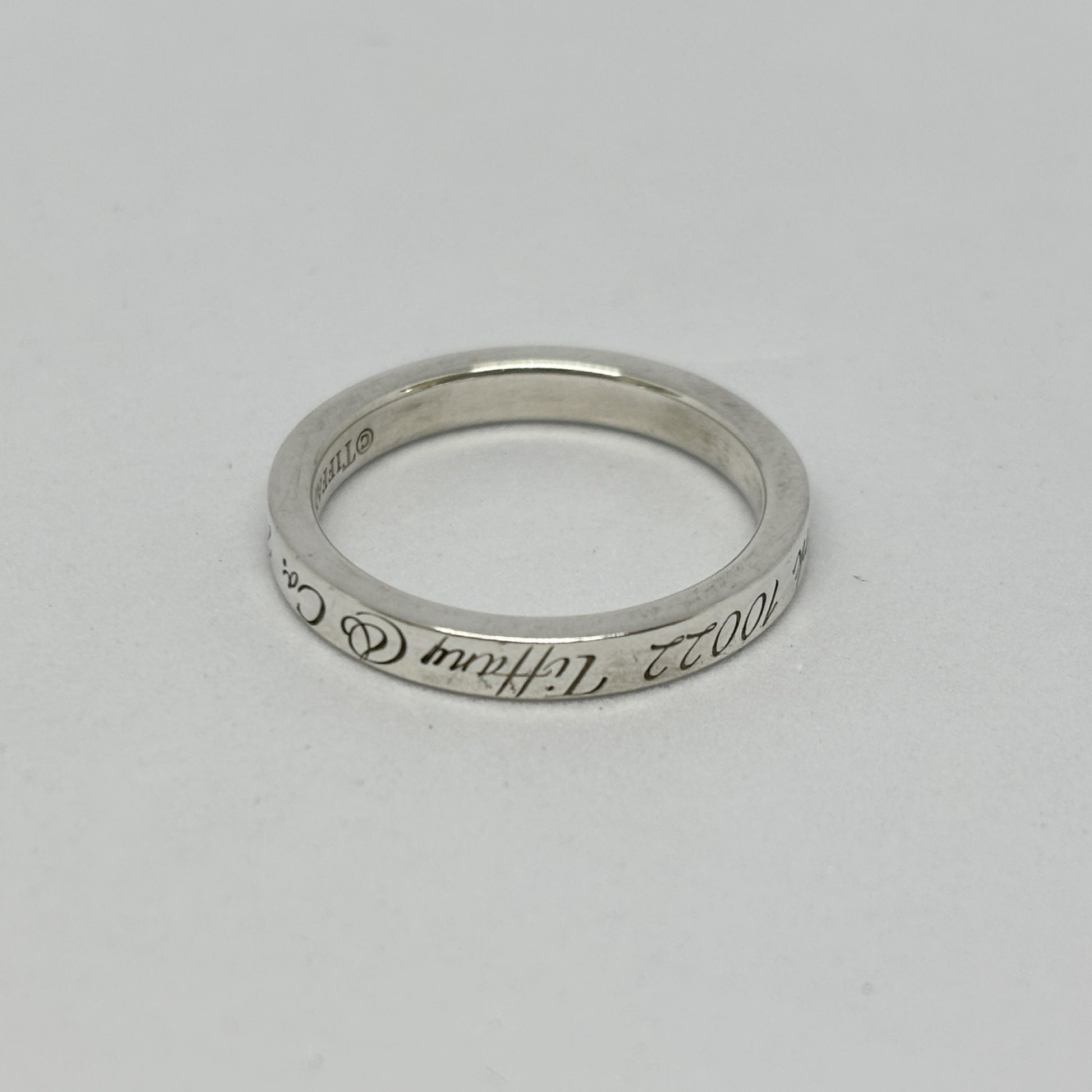 Tiffany & Co. Tiffany Ring Notes Narrow Notes Narrow New York Silver 925 2.8g Ring