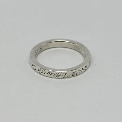 Tiffany & Co. Tiffany Ring Notes Narrow Notes Narrow New York Silver 925 2.8g Ring