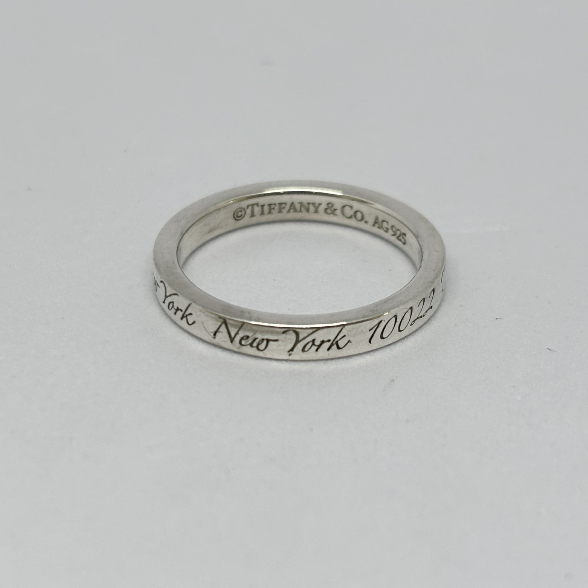 Tiffany & Co. Tiffany Ring Notes Narrow Notes Narrow New York Silver 925 2.8g Ring