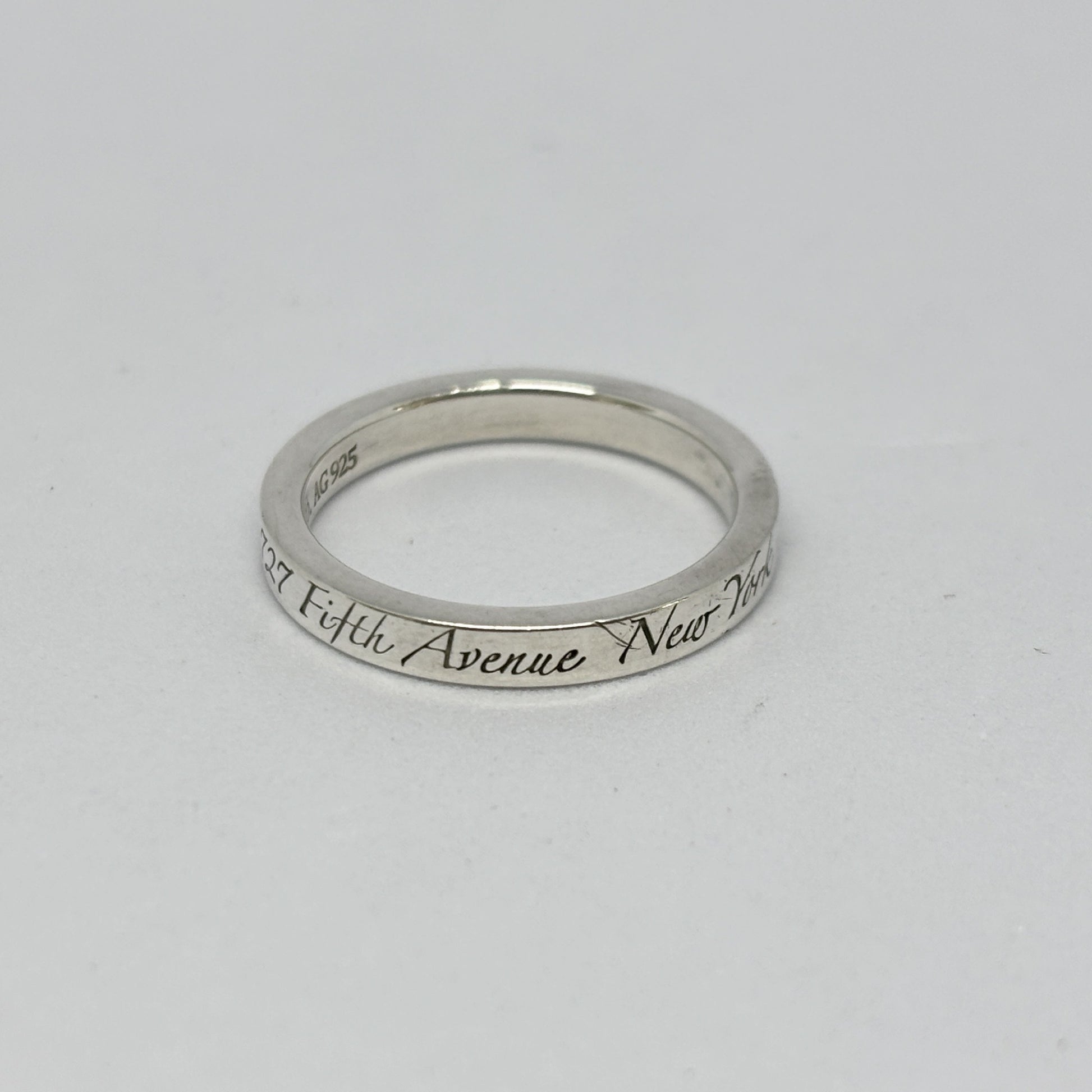 Tiffany & Co. Tiffany Ring Notes Narrow Notes Narrow New York Silver 925 2.8g Ring
