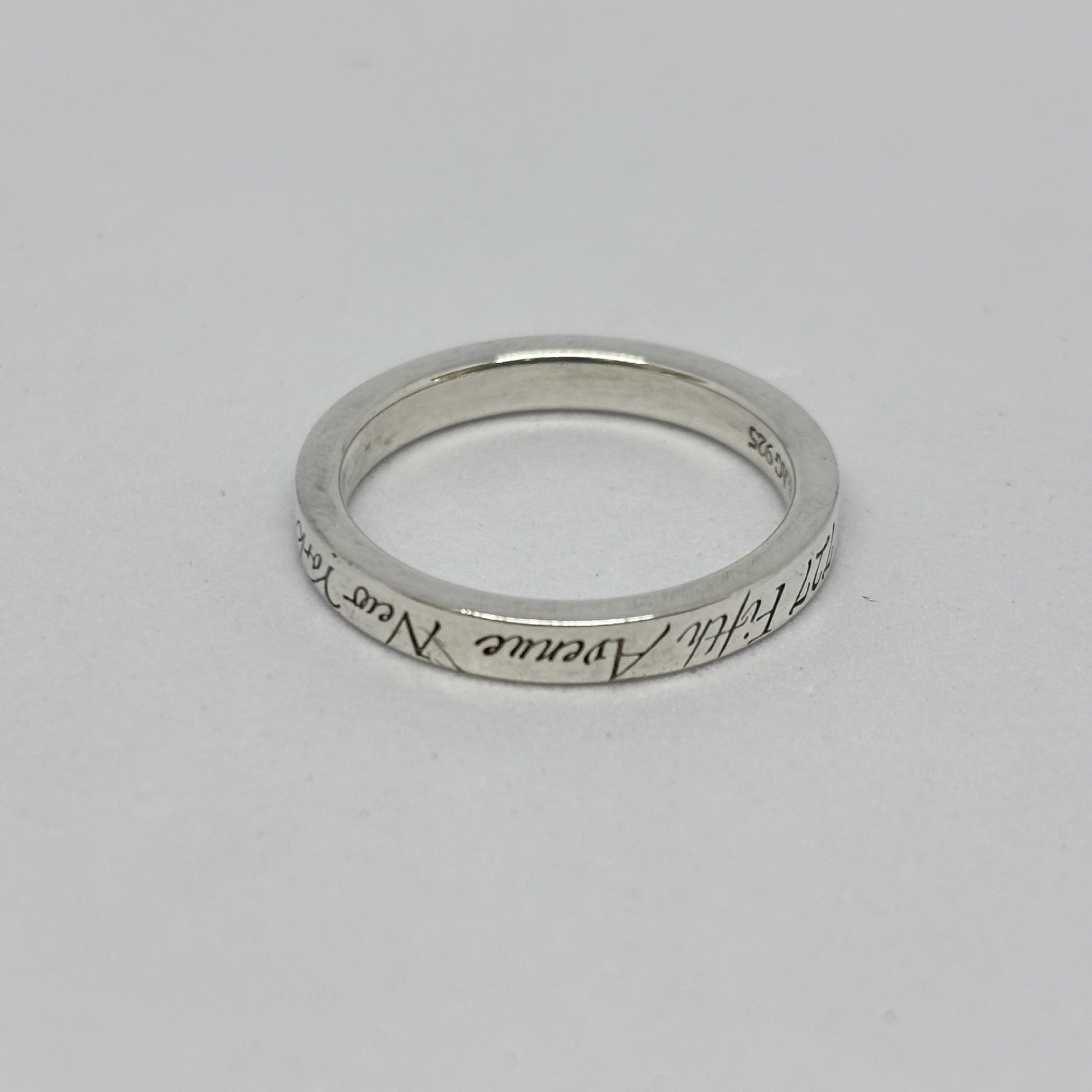 Tiffany & Co. Tiffany Ring Notes Narrow Notes Narrow New York Silver 925 2.8g Ring