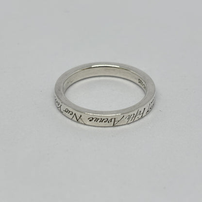 Tiffany & Co. Tiffany Ring Notes Narrow Notes Narrow New York Silver 925 2.8g Ring