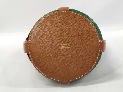 HERMES Muselier Couchvel Tricolore GP 〇U Stamped Handbag