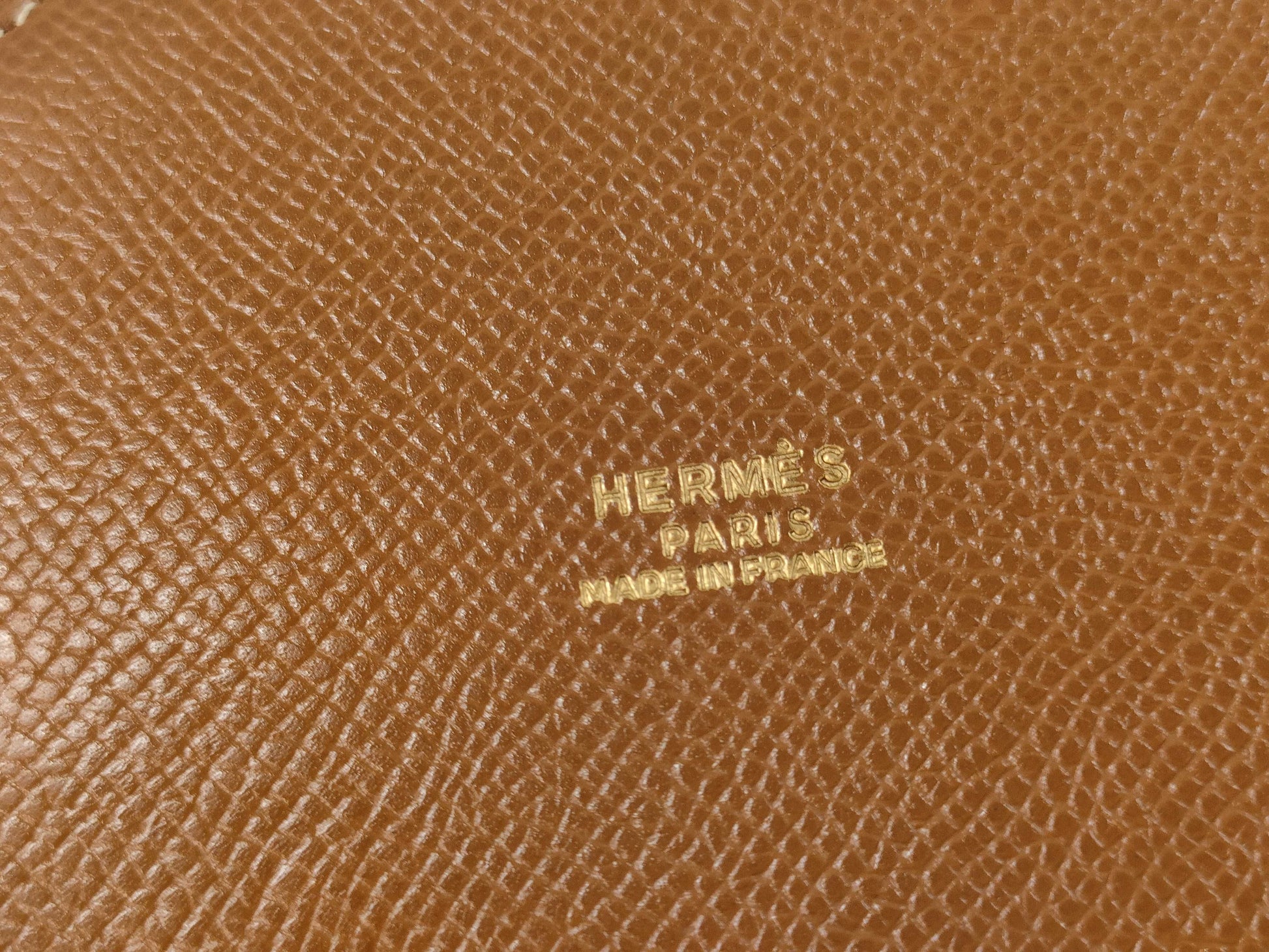 HERMES Muselier Couchvel Tricolore GP 〇U Stamped Handbag