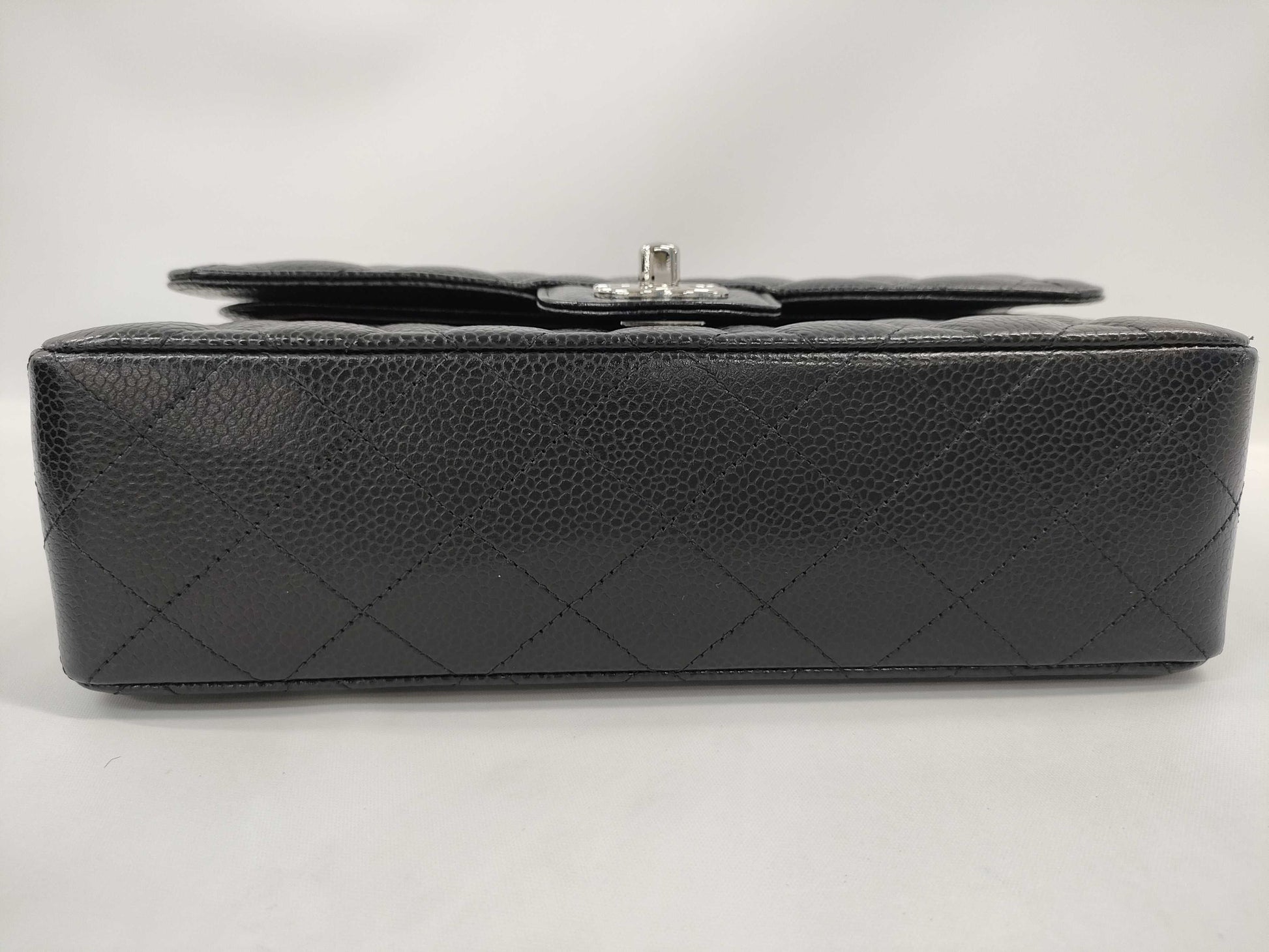 CHANEL Double Flap Caviar Black SS Shoulder Bag