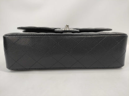 CHANEL Double Flap Caviar Black SS Shoulder Bag