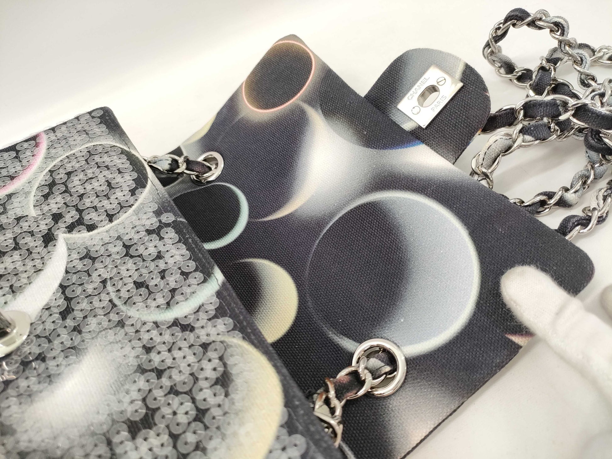 CHANEL Minimato Sequin Canvas Multicolor SS Shoulder Bag