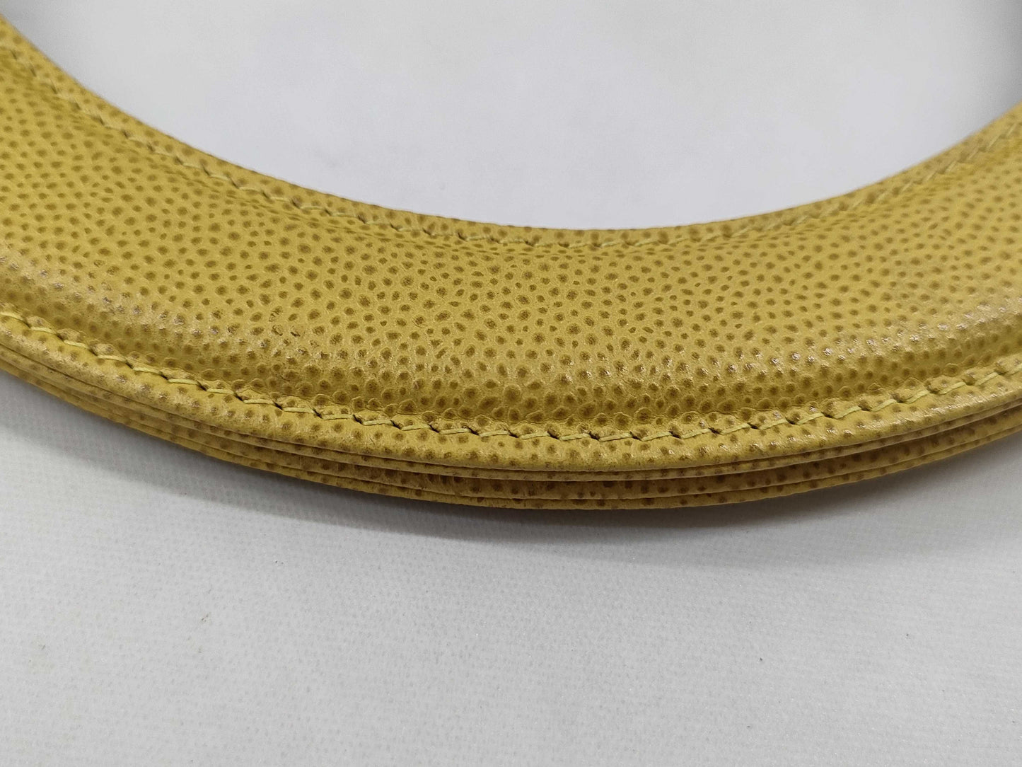 CHANEL Turnlock Caviar Yellow GP Handbag