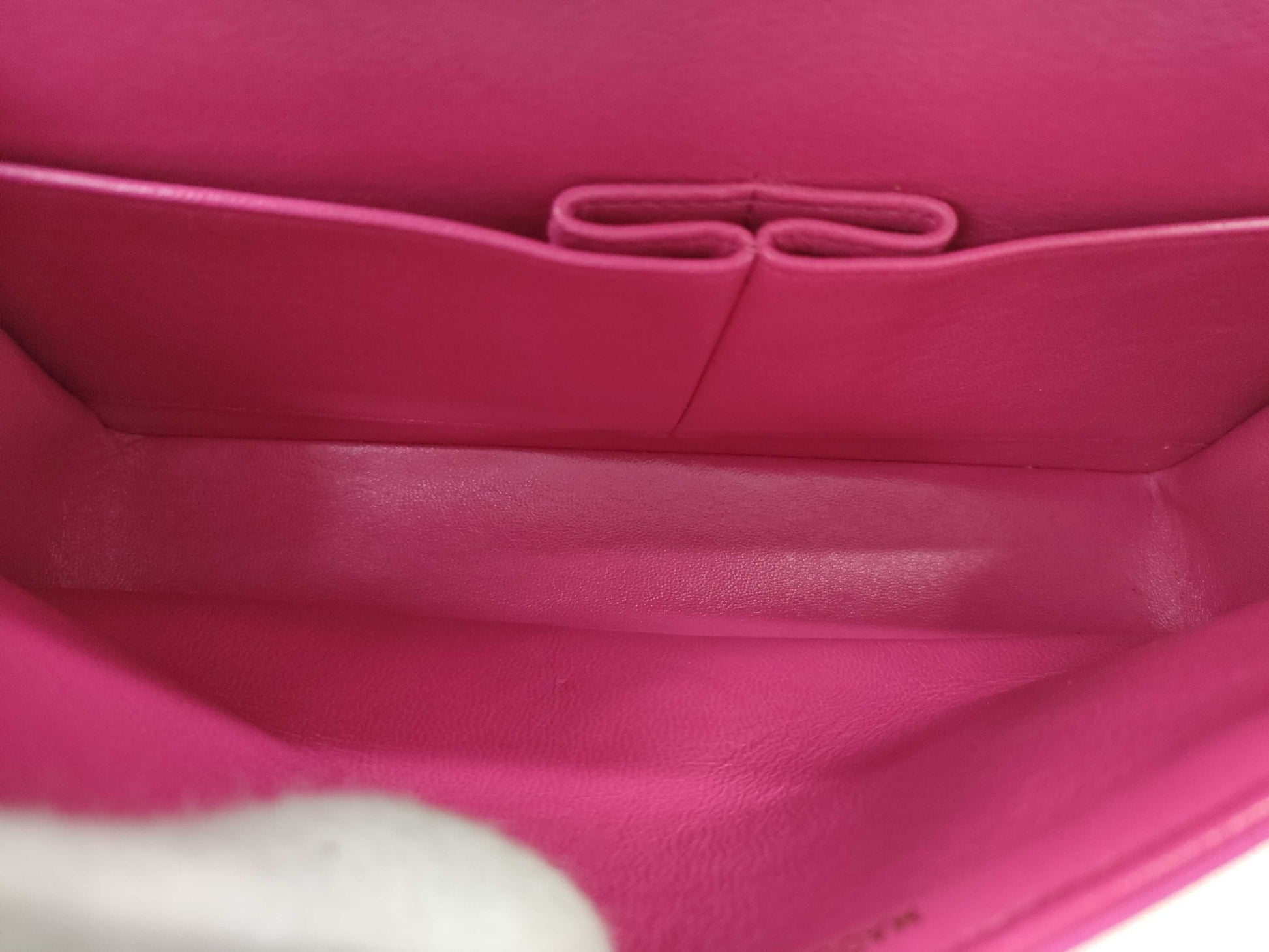CHANEL Double Flap Satin Pink GP Shoulder Bag