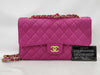 CHANEL Double Flap Satin Pink GP Shoulder Bag