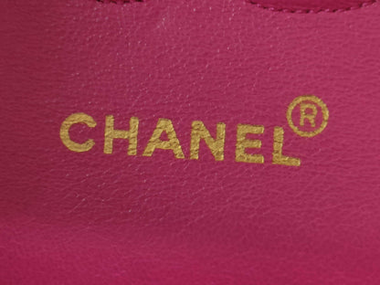 CHANEL Double Flap Satin Pink GP Shoulder Bag