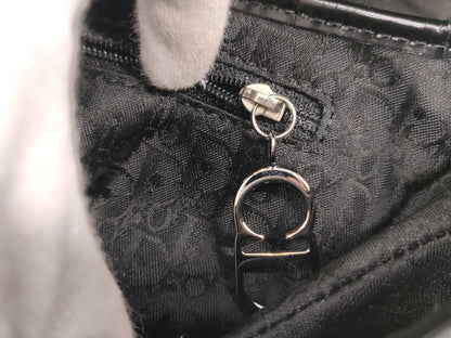 Dior Saddle Bag Sequin Satin Black White SS Handbag
