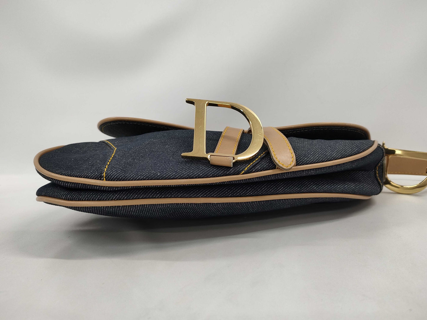 Dior Saddle Bag Denim GP Handbag