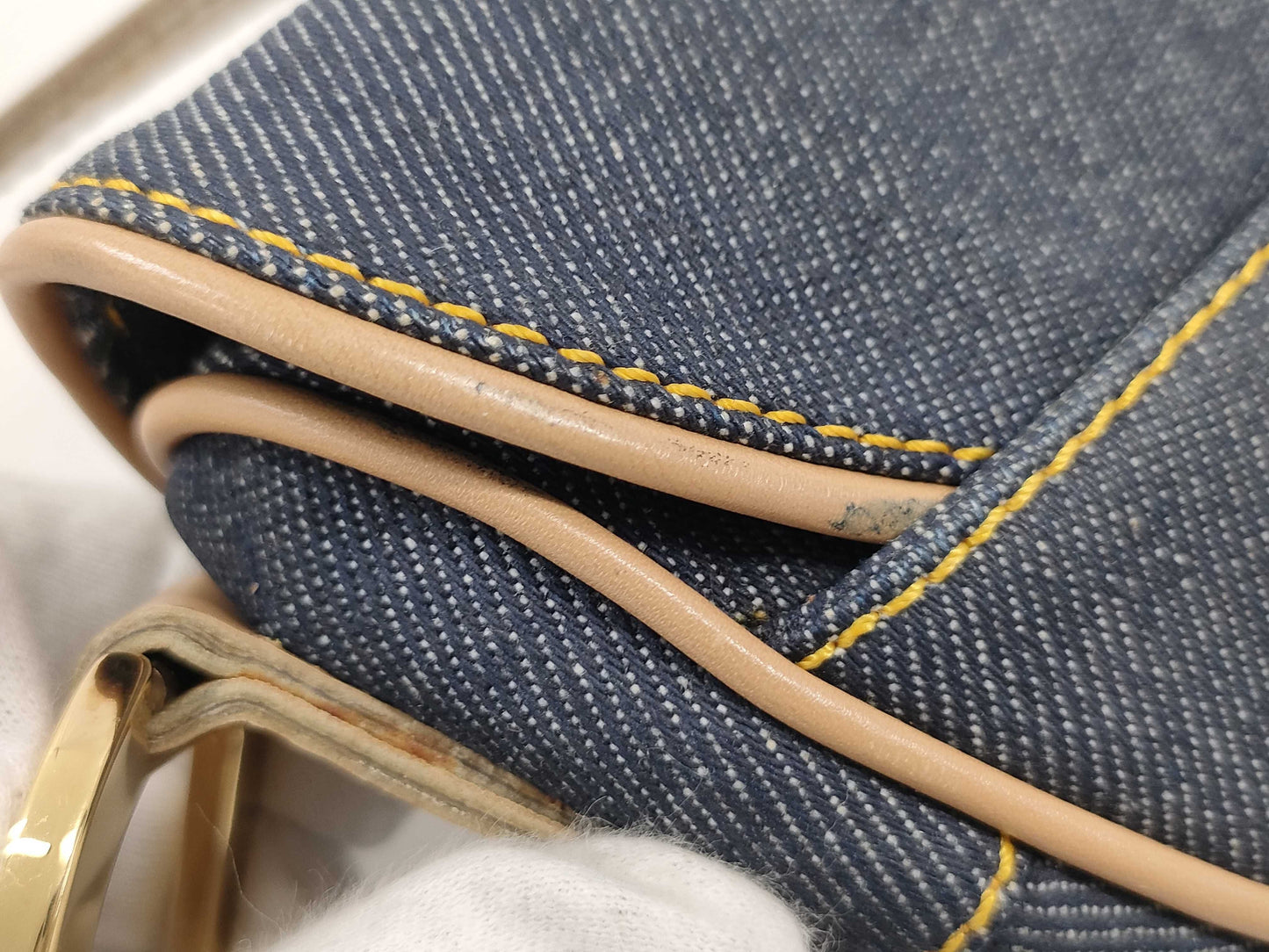 Dior Saddle Bag Denim GP Handbag