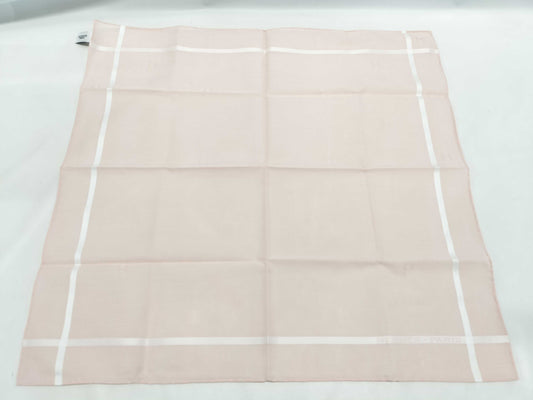 HERMES Handkerchief H Relief Cotton Rose Clair Other Accessories
