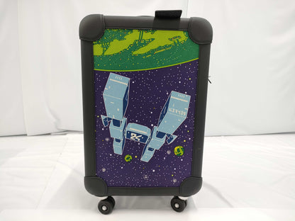 HERMES Togo Rolling Mobility Suitcase in Toile H Black Stainless Steel Carry-on Bag