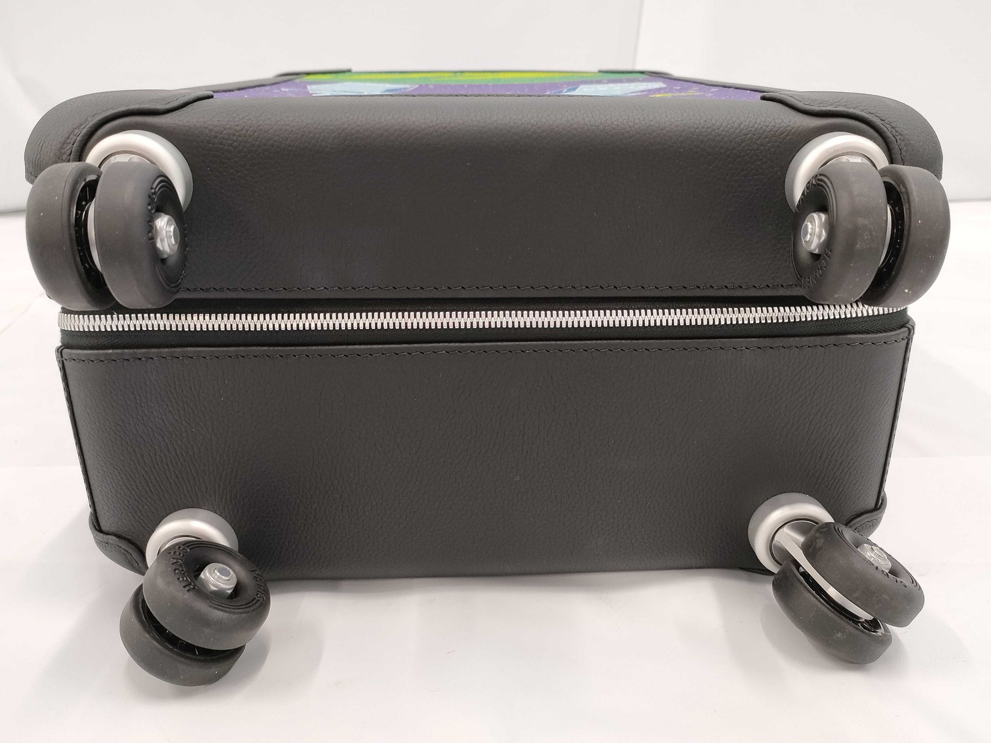 HERMES Togo Rolling Mobility Suitcase in Toile H Black Stainless Steel Carry-on Bag
