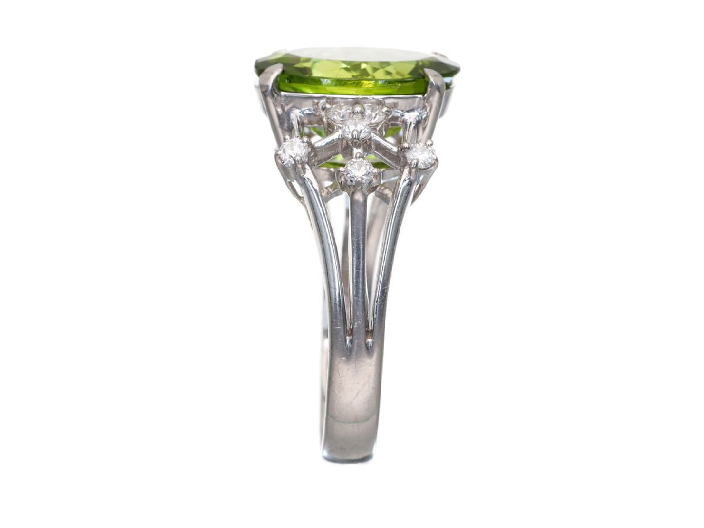 PE4.35ct D0.24ct Pt900 7.4g Ring 