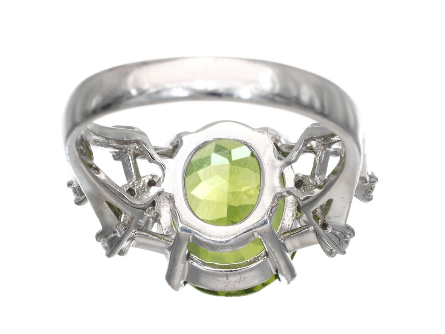 PE4.35ct D0.24ct Pt900 7.4g Ring 