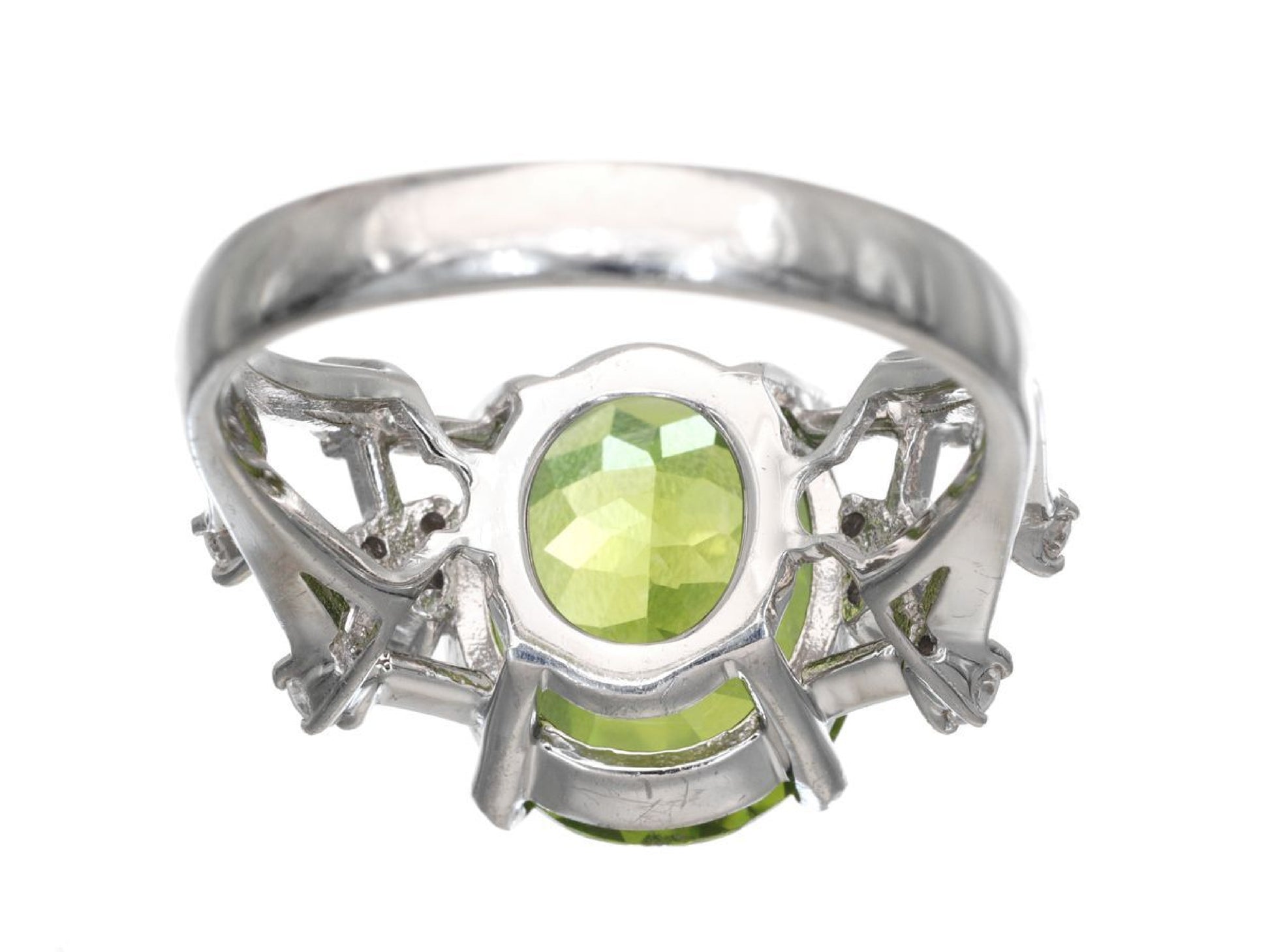 PE4.35ct D0.24ct Pt900 7.4g Ring 
