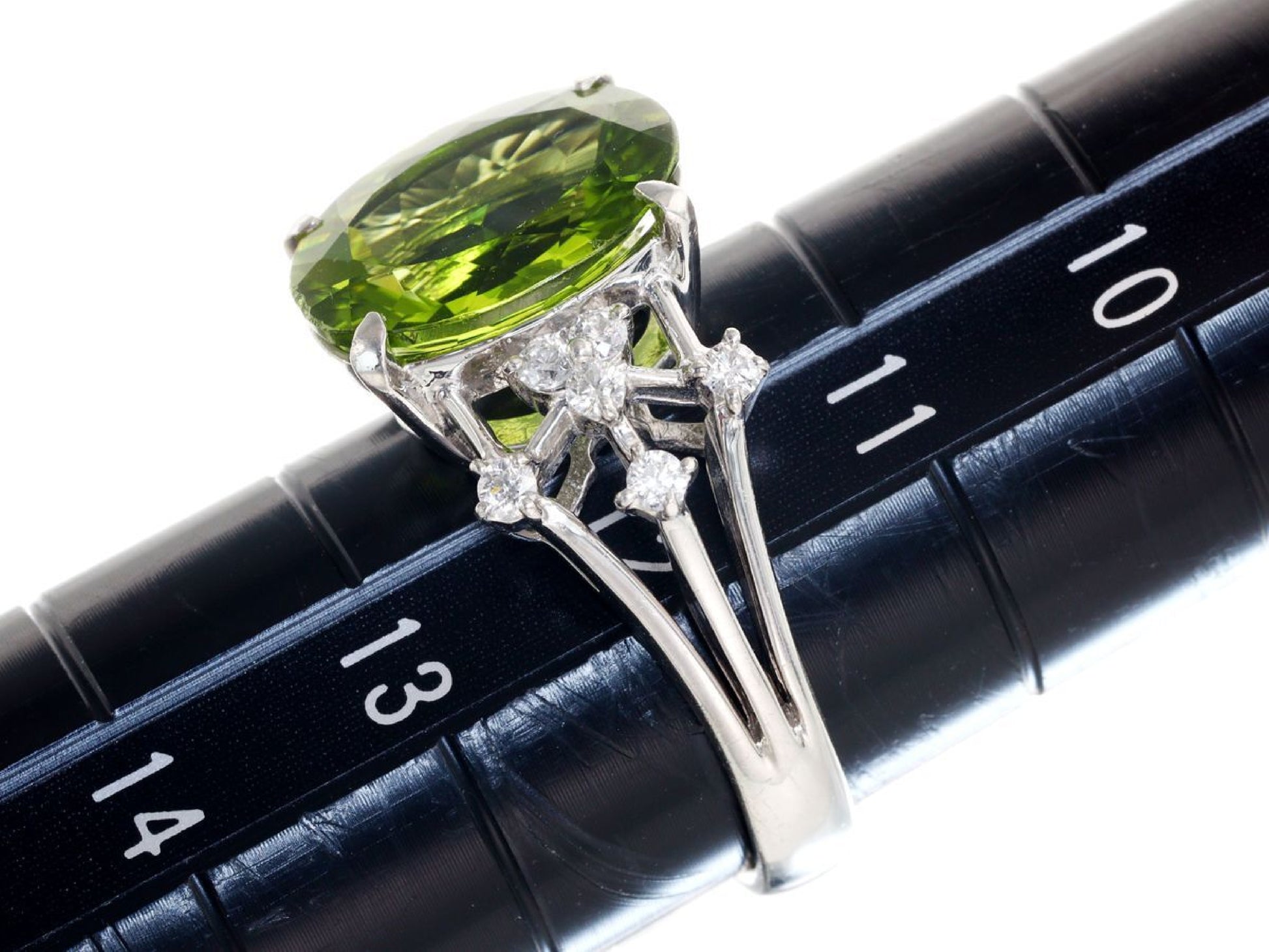 PE4.35ct D0.24ct Pt900 7.4g Ring 