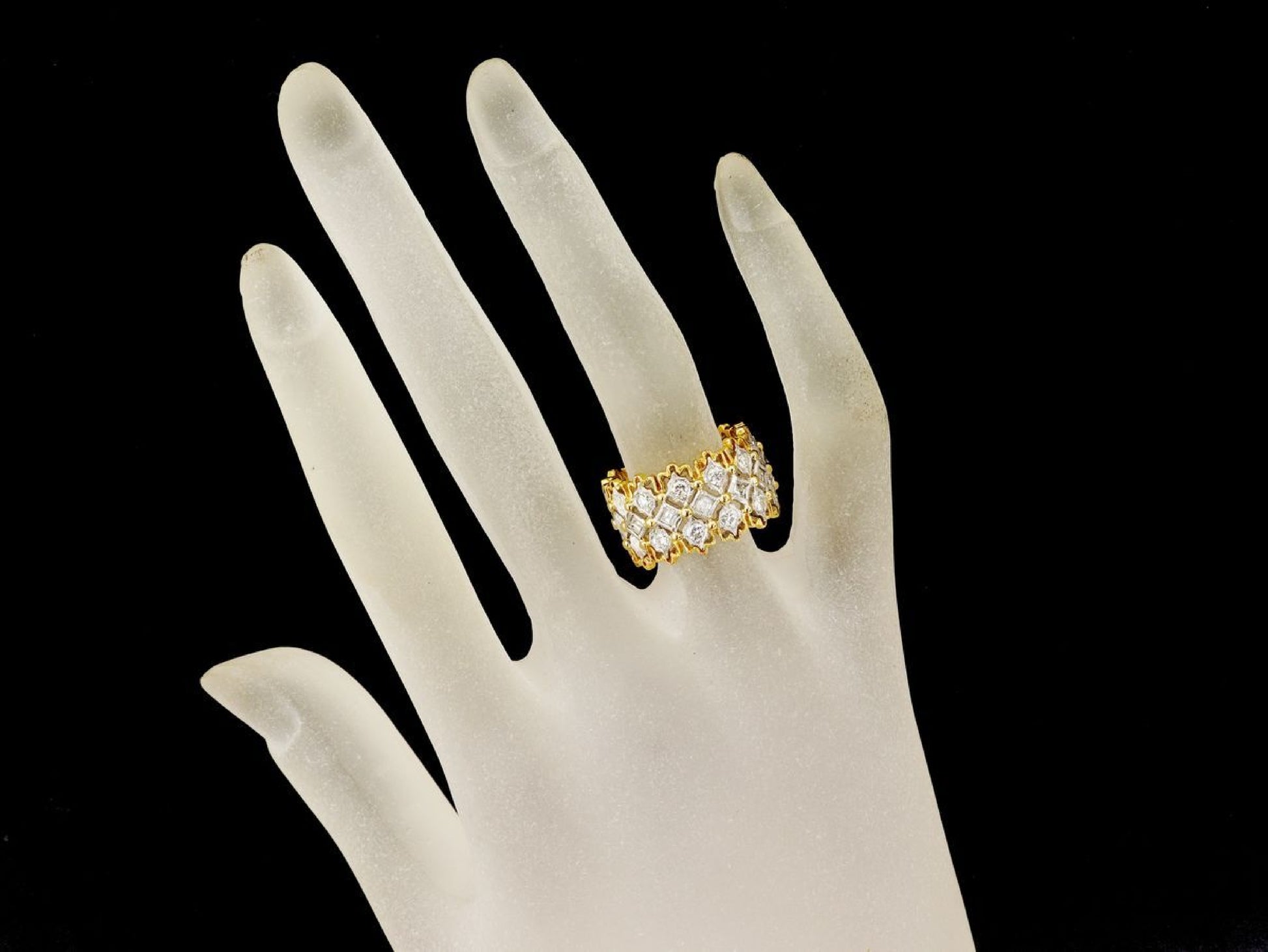 D0.77ct Pt900/K18 7.5g Ring 