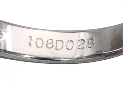R1.08ct D0.28ct Pt850 5.8g Ring 