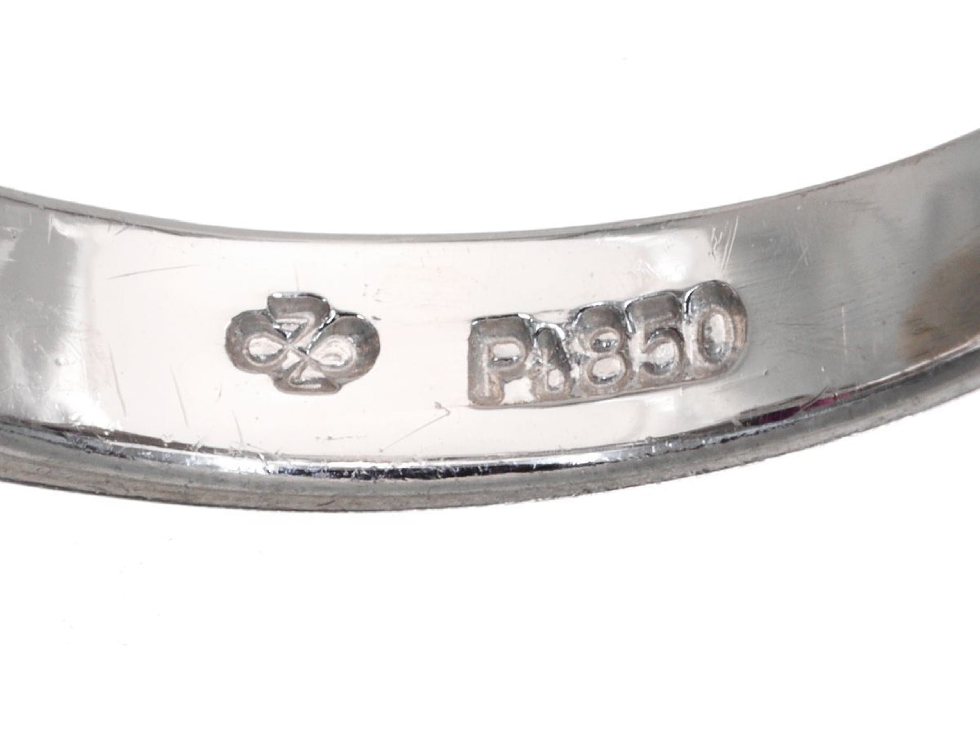 R1.08ct D0.28ct Pt850 5.8g Ring 