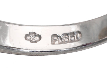 R1.08ct D0.28ct Pt850 5.8g Ring 