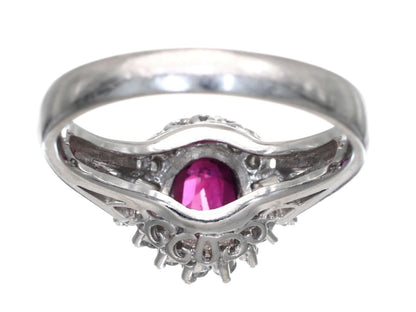 R1.08ct D0.28ct Pt850 5.8g Ring 