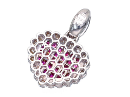 R1.92ct D0.39ct K18WG 5.4g Pendant Top 