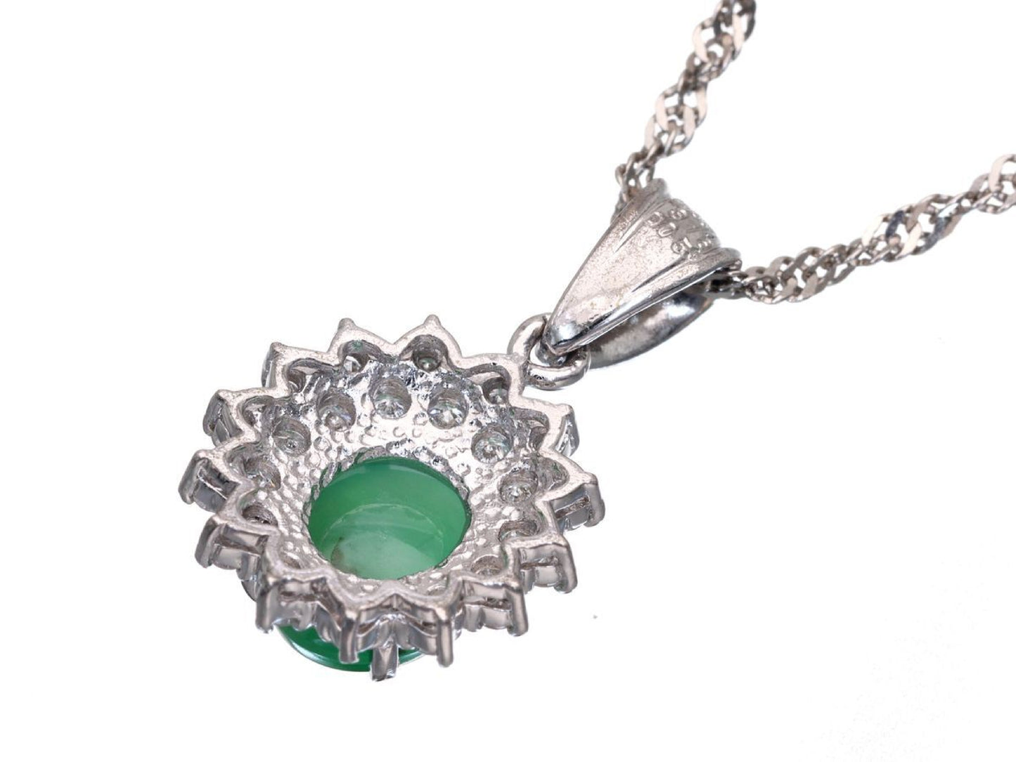 Jade 3.16ct D0.59ct Pt900/850 7.9g Ring 