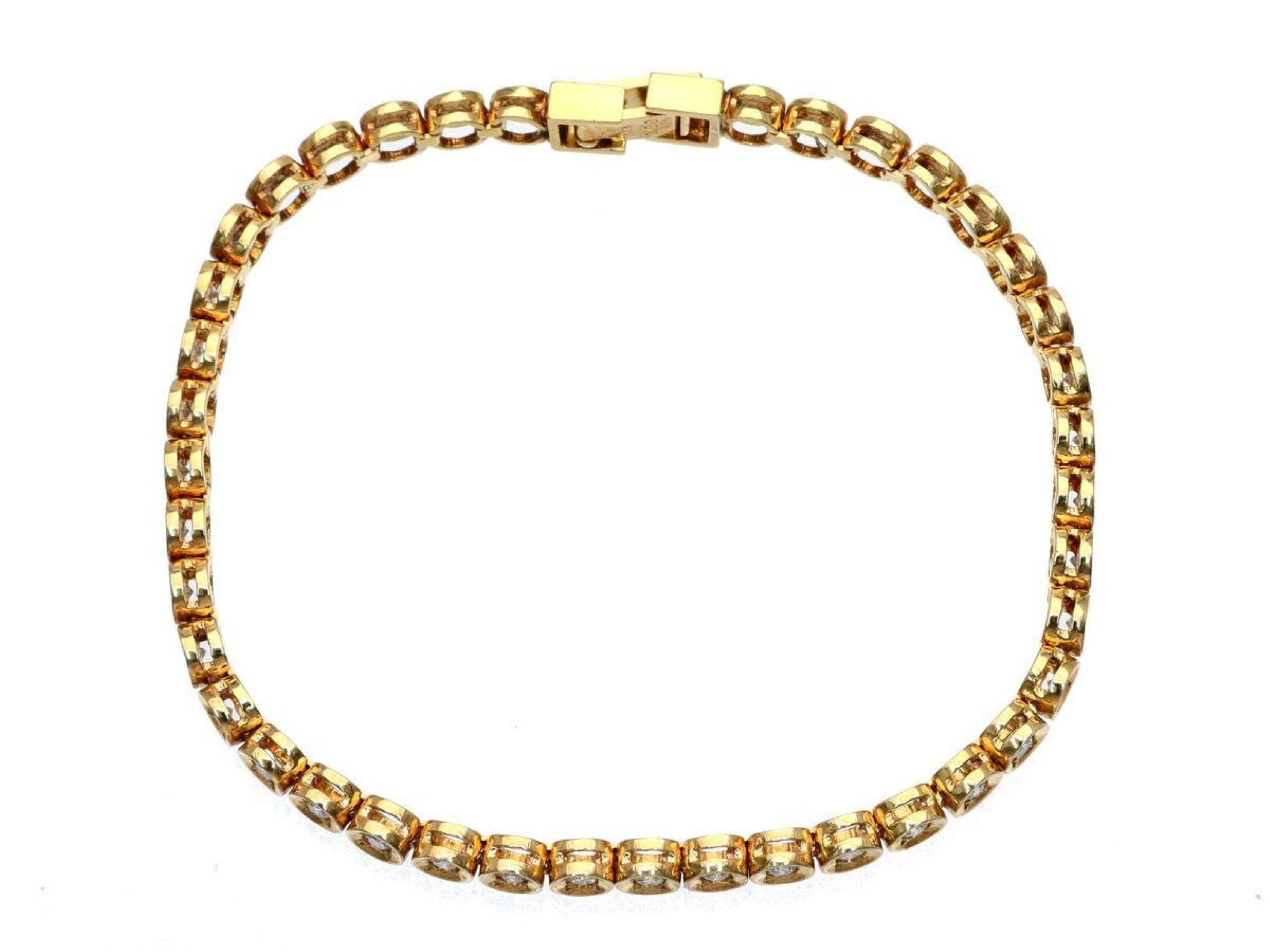 D1.00ct K18 12.9g Bracelet/Bangle 