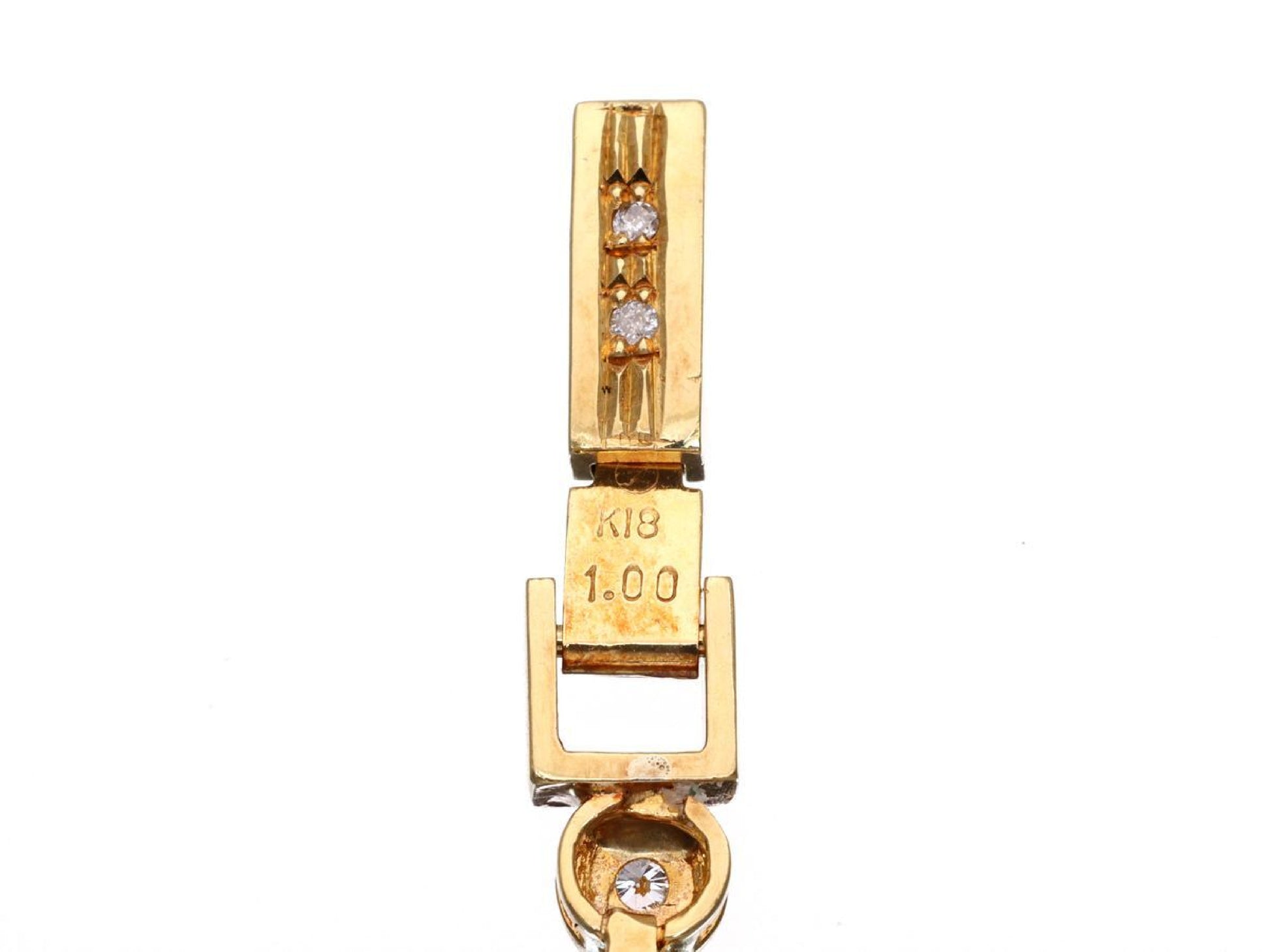 D1.00ct K18 12.9g Bracelet/Bangle 