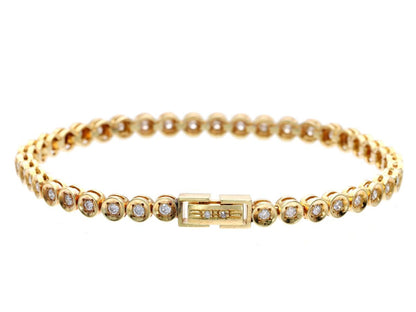D1.00ct K18 12.9g Bracelet/Bangle 