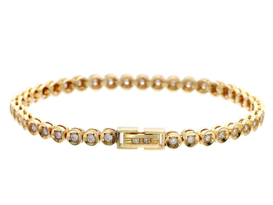 D1.00ct K18 12.9g Bracelet/Bangle 