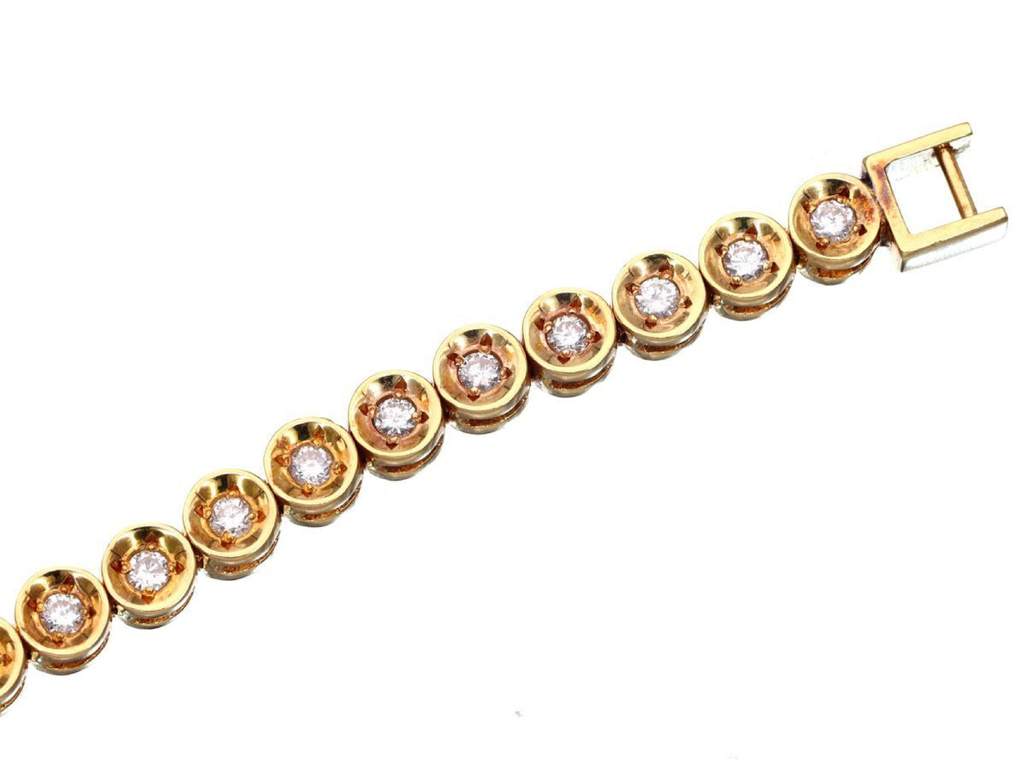D1.00ct K18 12.9g Bracelet/Bangle 